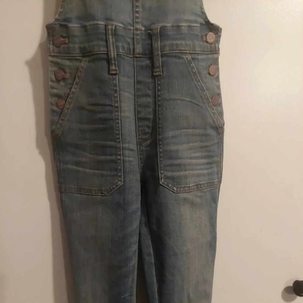 Madewell Skinny Denim bib overalls in Camila wash size xsmall - Picture 12 of 13